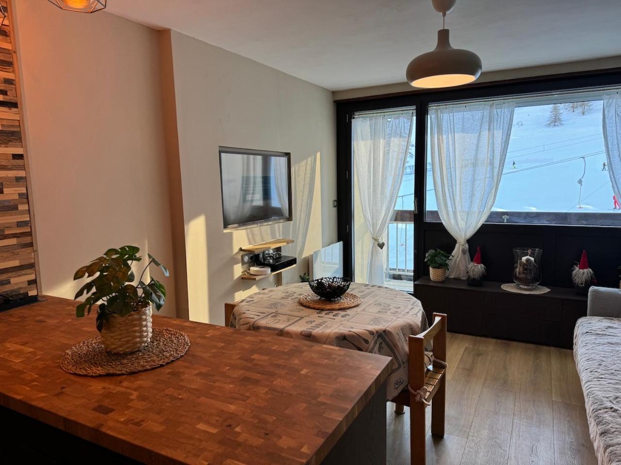 Studio Les Chalmettes 4 Personnes Au Pied Des Pistes Wifi - Balcon - Parking Монженевр Экстерьер фото